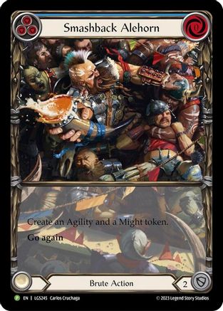 Smashback Alehorn [LGS245] (Promo)  Rainbow Foil Flesh And Blood Single Flesh And Blood   