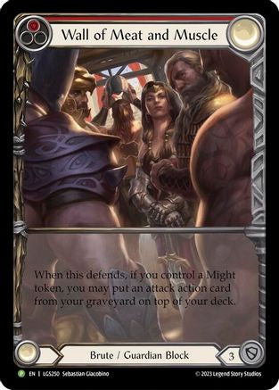 Wall of Meat and Muscle [LGS250] (Promo)  Rainbow Foil Flesh And Blood Single Flesh And Blood   