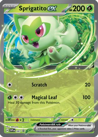 Sprigatito ex - 087 (87) Holofoil [Promos: SV Promo Cards] Pokemon Single Pokémon