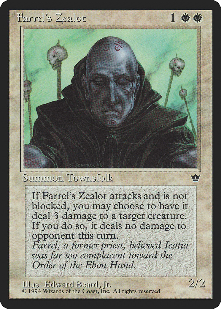 Farrel's Zealot (FEM-03C) [Fallen Empires] MTG Single Wizards of the Coast
