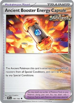 Ancient Booster Energy Capsule (140) - [SV: Temporal Forces] Reverse Holofoil Pokemon Single Pokémon