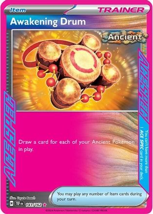 Awakening Drum (141) Holofoil [SV: Temporal Forces] Pokemon Single Pokémon