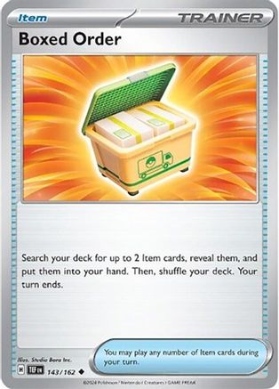 Boxed Order (143) Reverse Holofoil [SV: Temporal Forces] Pokemon Single Pokémon