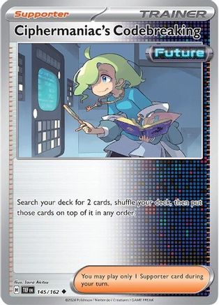 Ciphermaniac's Codebreaking - 145/162 Reverse Holofoil [SV: Temporal Forces] Pokemon Single Pokémon