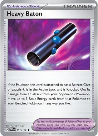 Heavy Baton (151) [SV: Temporal Forces] Pokemon Single Pokémon