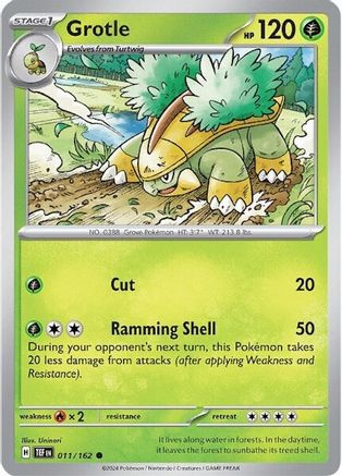 Grotle - 011/162 [SV: Temporal Forces] Pokemon Single Pokémon