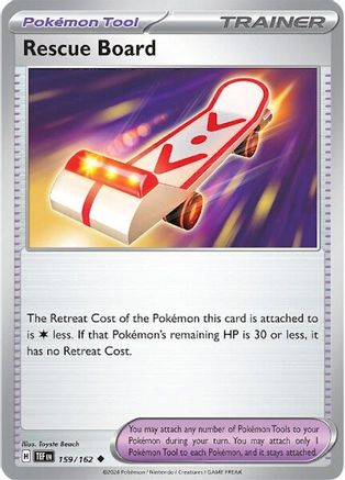 Rescue Board (159) Reverse Holofoil [SV: Temporal Forces] Pokemon Single Pokémon