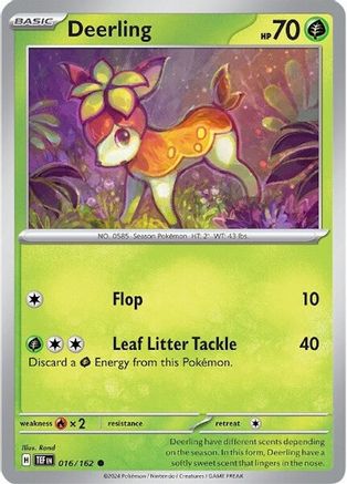 Deerling - 016/162 [SV: Temporal Forces] Pokemon Single Pokémon