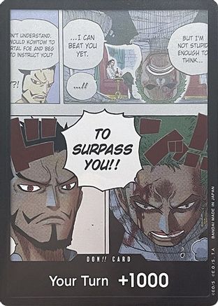 DON!! Card (Mihawk & Zoro) (Double Pack Set Vol. 3) [Wings of the Captain] Foil One Piece Single Bandai