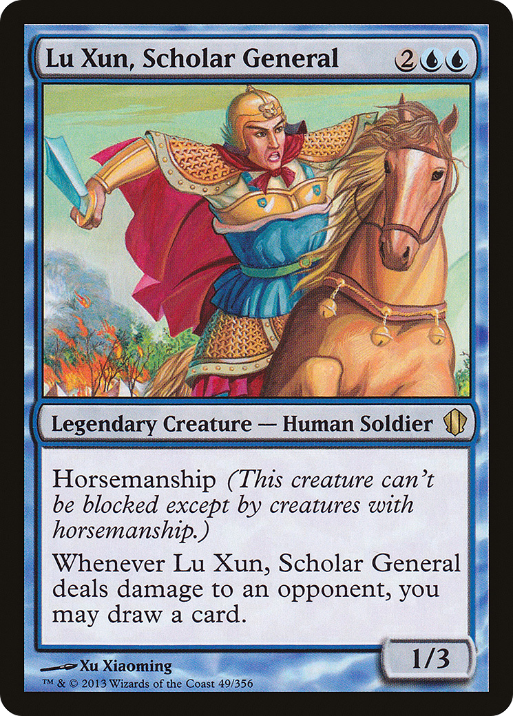 Lu Xun, Scholar General (C13-049) [Commander 2013] MTG Single Wizards of the Coast