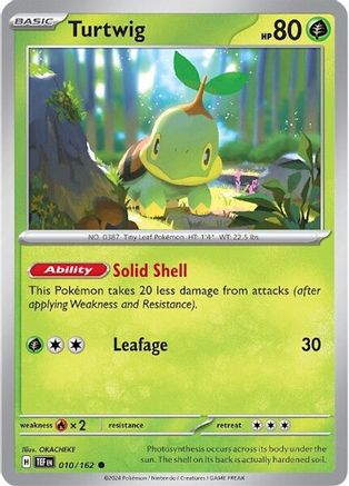 Turtwig (10) [SV: Temporal Forces] Pokemon Single Pokémon