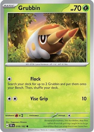 Grubbin (18) [SV: Temporal Forces] Pokemon Single Pokémon