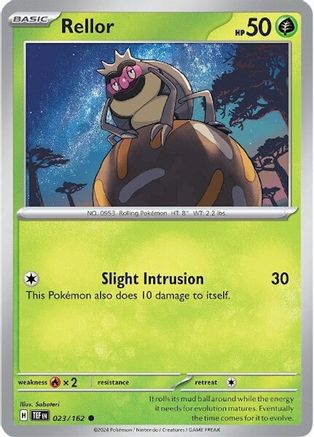 Rellor (23) Reverse Holofoil [SV: Temporal Forces] Pokemon Single Pokémon