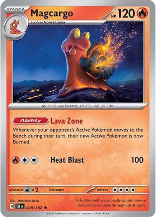 Magcargo (29) Holofoil [SV: Temporal Forces] Pokemon Single Pokémon