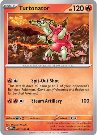 Turtonator (35) [SV: Temporal Forces] Pokemon Single Pokémon