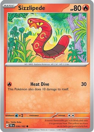 Sizzlipede (36) [SV: Temporal Forces] Pokemon Single Pokémon