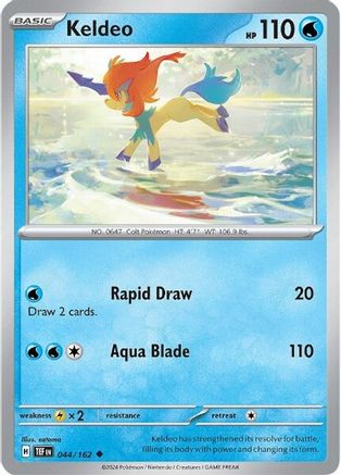Keldeo 044/162 [SV: Temporal Forces] Pokemon Single Pokémon