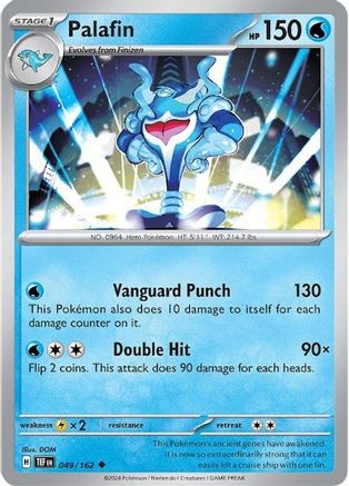 Palafin (49) Reverse Holofoil [SV: Temporal Forces] Pokemon Single Pokémon
