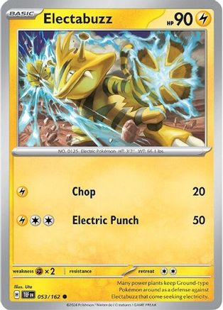 Electabuzz (53) Reverse Holofoil [SV: Temporal Forces] Pokemon Single Pokémon