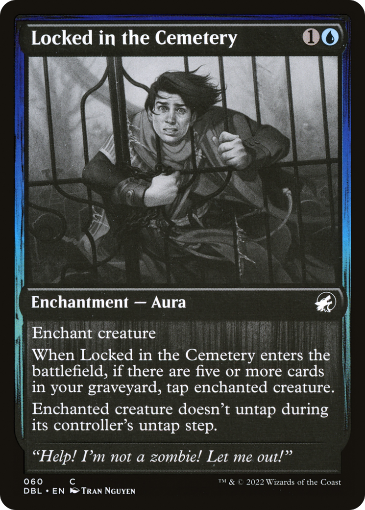 Locked in the Cemetery (DBL-060) [Innistrad: Double Feature] Foil MTG Single Wizards of the Coast