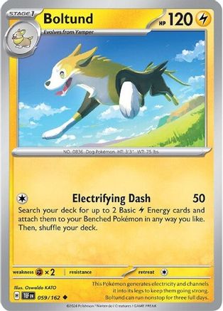 Boltund (59) Reverse Holofoil [SV: Temporal Forces] Pokemon Single Pokémon