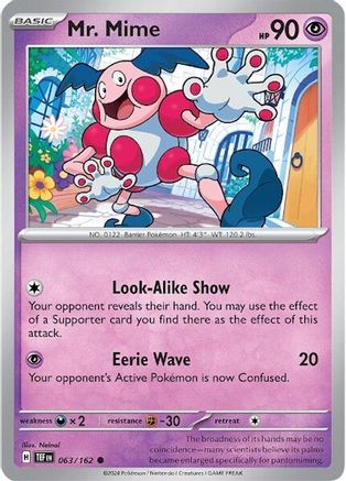 Mr. Mime (63) [SV: Temporal Forces] Pokemon Single Pokémon