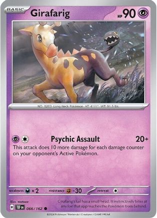 Girafarig (66) [SV: Temporal Forces] Pokemon Single Pokémon