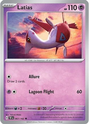 Latias (67) Reverse Holofoil [SV: Temporal Forces] Pokemon Single Pokémon