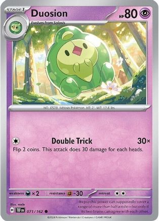 Duosion (71) [SV: Temporal Forces] Pokemon Single Pokémon
