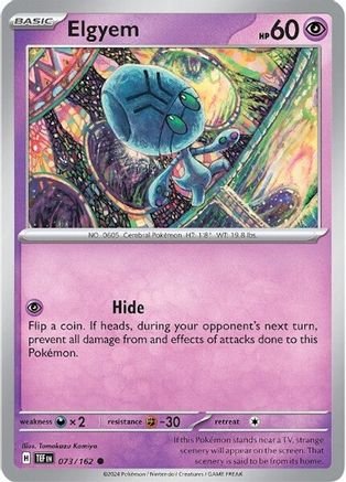 Elgyem (73) [SV: Temporal Forces] Pokemon Single Pokémon