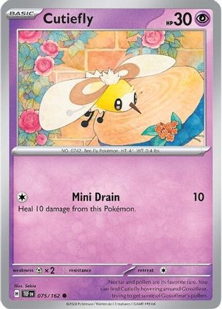 Cutiefly - 075/162 [SV: Temporal Forces] Pokemon Single Pokémon