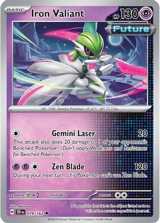 Iron Valiant - 079/162 Reverse Holofoil [SV: Temporal Forces] Pokemon Single Pokémon