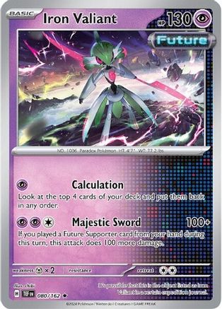 Iron Valiant - 080/162 Holofoil [SV: Temporal Forces] Pokemon Single Pokémon