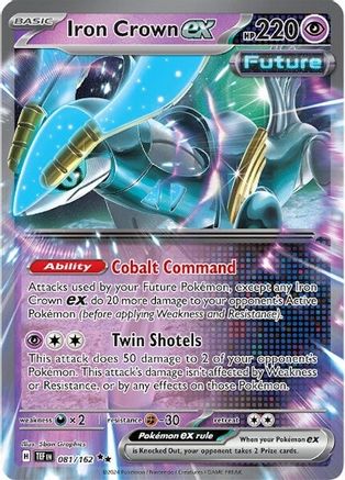 Iron Crown ex - 081/162 Holofoil [SV: Temporal Forces] Pokemon Single Pokémon