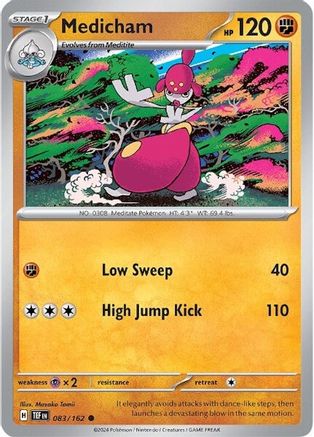 Medicham (83) Reverse Holofoil [SV: Temporal Forces] Pokemon Single Pokémon