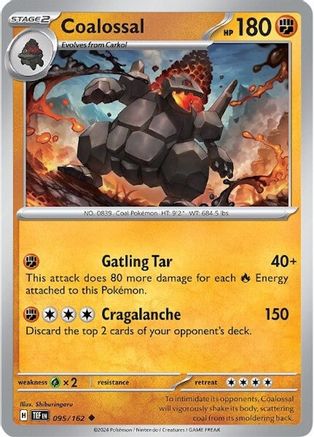 Coalossal (95) [SV: Temporal Forces] Pokemon Single Pokémon