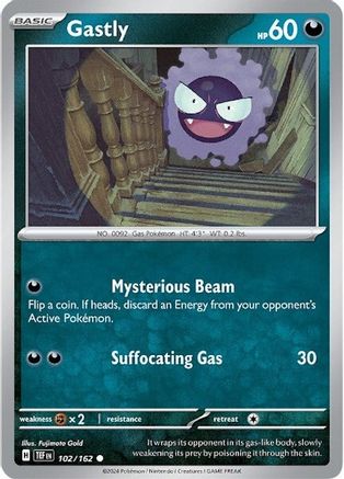 Gastly - 102/162 [SV: Temporal Forces] Pokemon Single Pokémon