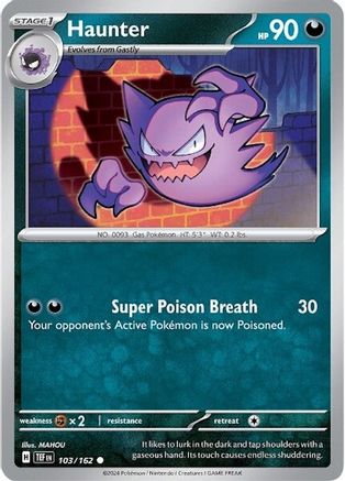 Haunter (103) [SV: Temporal Forces] Pokemon Single Pokémon