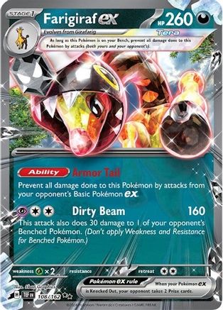 Farigiraf ex - 108/162 Holofoil [SV: Temporal Forces] Pokemon Single Pokémon