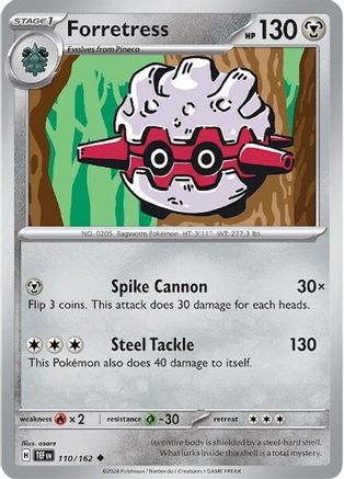 Forretress (110) [SV: Temporal Forces] Pokemon Single Pokémon