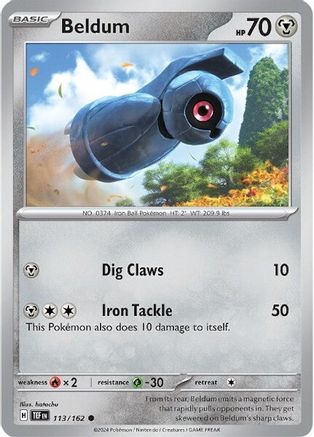 Beldum (113) Reverse Holofoil [SV: Temporal Forces] Pokemon Single Pokémon