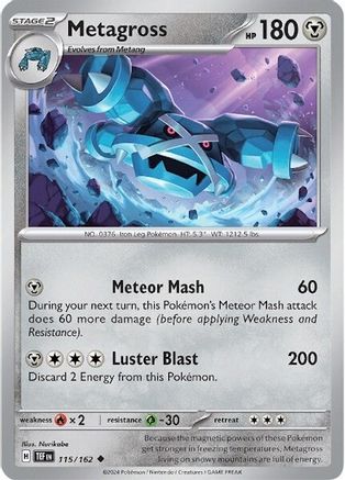 Metagross - 115/162 [SV: Temporal Forces] Pokemon Single Pokémon