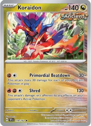 Koraidon (119) Holofoil [SV: Temporal Forces] Pokemon Single Pokémon