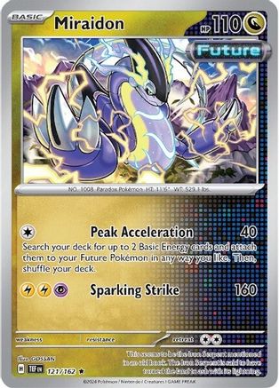Miraidon (121) Reverse Holofoil [SV: Temporal Forces] Pokemon Single Pokémon