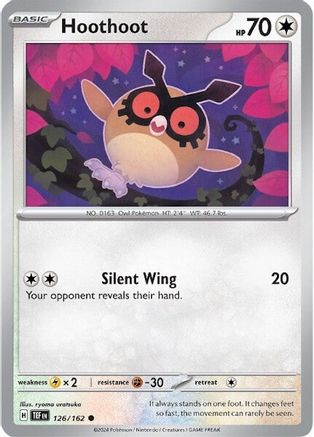 Hoothoot 126/162 [SV: Temporal Forces] Pokemon Single Pokémon