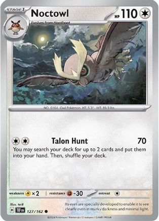 Noctowl (127) [SV: Temporal Forces] Pokemon Single Pokémon