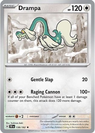 Drampa - 138/162 Holofoil [SV: Temporal Forces] Pokemon Single Pokémon