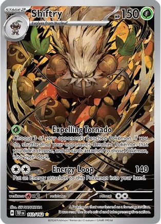 Shiftry 163/162 Holofoil [SV: Temporal Forces] Pokemon Single Pokémon