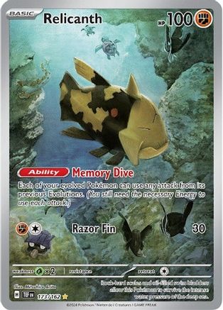 Relicanth - 173/162 Holofoil [SV: Temporal Forces] Pokemon Single Pokémon