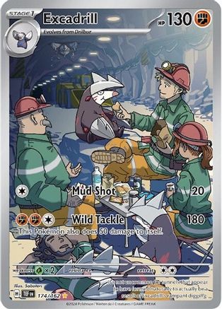 Excadrill - 174/162 (174) Holofoil [SV05 Temporal Forces]